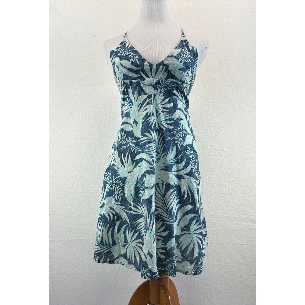 Ripcurl Palm Frond Printed Casual Beachy Surf Mini Dress Size Medium Vacation